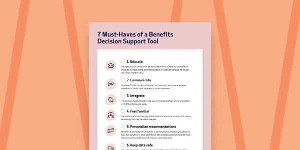 Seven must-haves of a benefits decision support tool