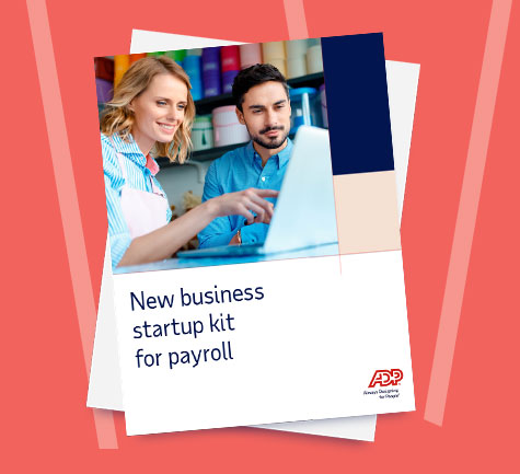 Cover image of the New business startup kit for payroll