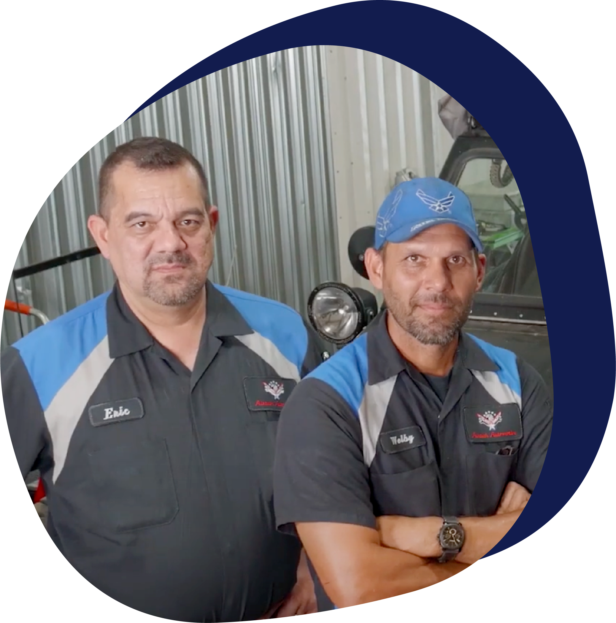 A group of people posing for the camera